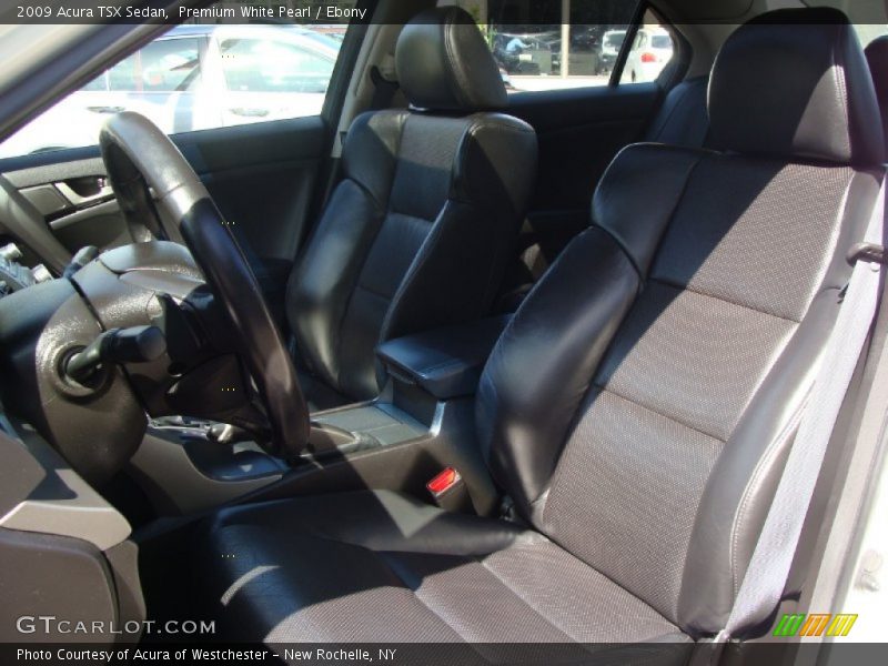 Premium White Pearl / Ebony 2009 Acura TSX Sedan