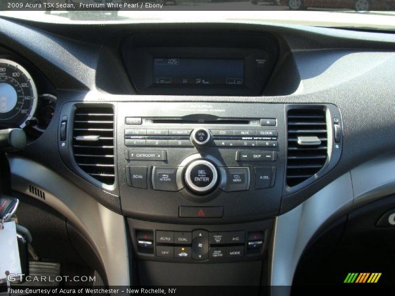 Premium White Pearl / Ebony 2009 Acura TSX Sedan