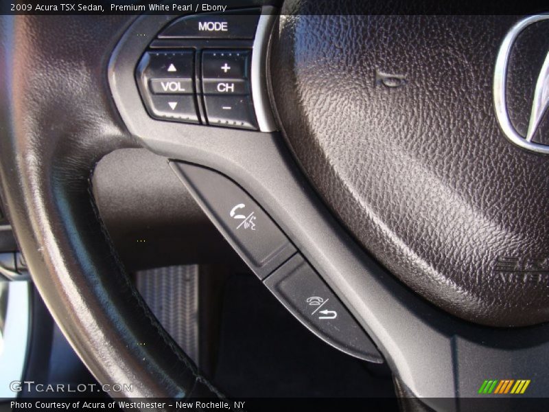 Premium White Pearl / Ebony 2009 Acura TSX Sedan