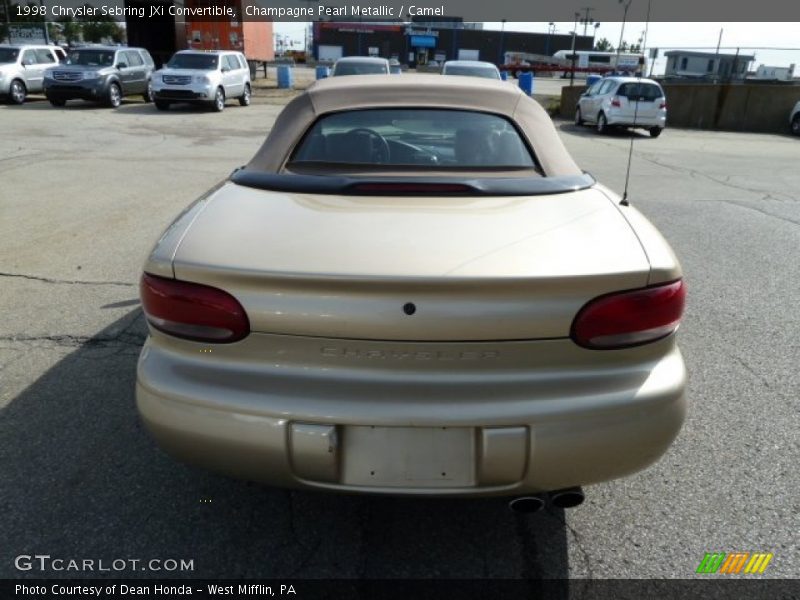 Champagne Pearl Metallic / Camel 1998 Chrysler Sebring JXi Convertible