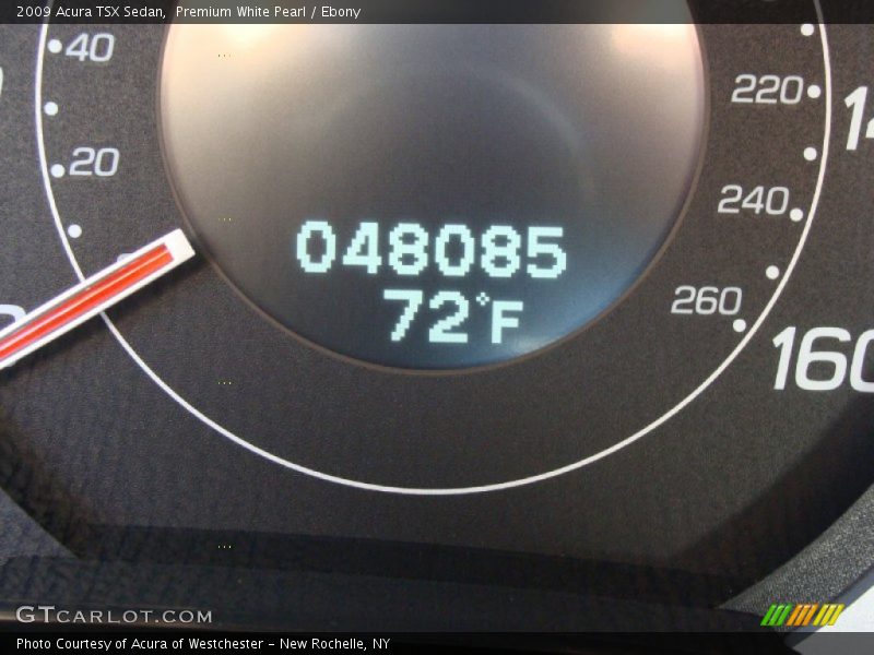 Premium White Pearl / Ebony 2009 Acura TSX Sedan