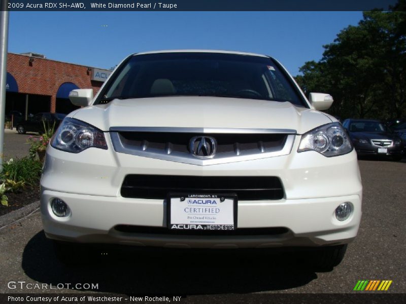 White Diamond Pearl / Taupe 2009 Acura RDX SH-AWD