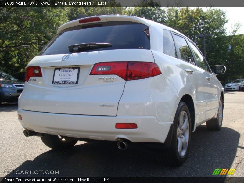White Diamond Pearl / Taupe 2009 Acura RDX SH-AWD