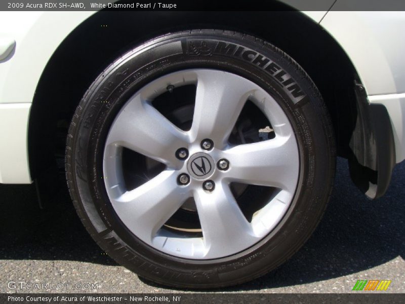 White Diamond Pearl / Taupe 2009 Acura RDX SH-AWD