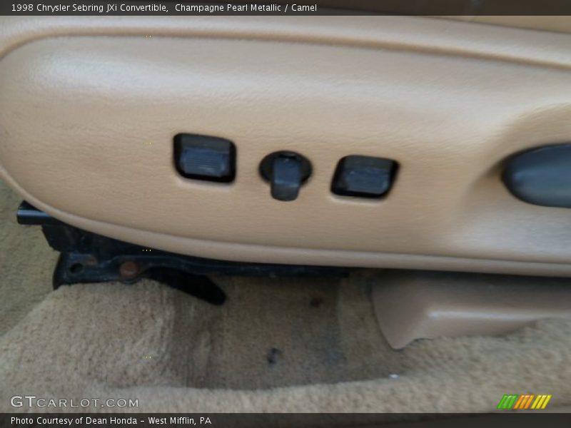 Champagne Pearl Metallic / Camel 1998 Chrysler Sebring JXi Convertible