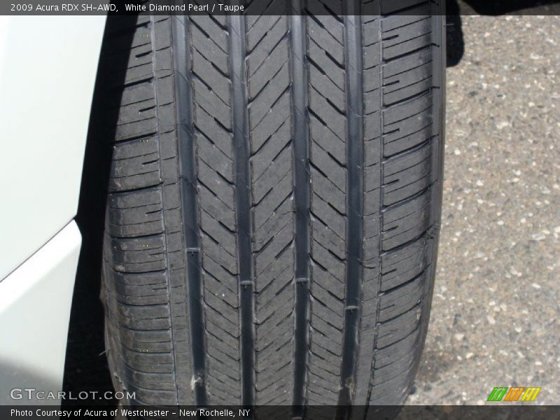 White Diamond Pearl / Taupe 2009 Acura RDX SH-AWD
