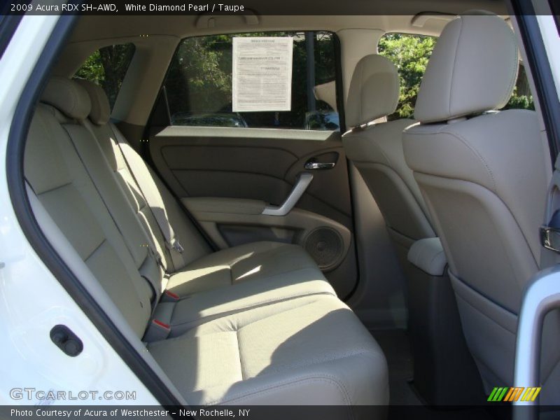 White Diamond Pearl / Taupe 2009 Acura RDX SH-AWD