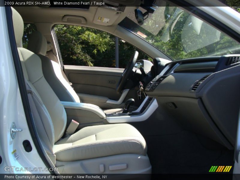 White Diamond Pearl / Taupe 2009 Acura RDX SH-AWD
