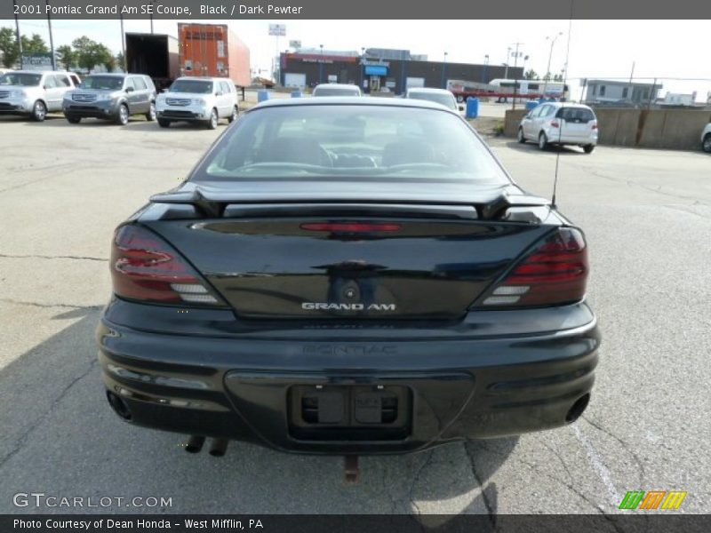 Black / Dark Pewter 2001 Pontiac Grand Am SE Coupe