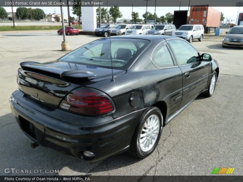 Black / Dark Pewter 2001 Pontiac Grand Am SE Coupe