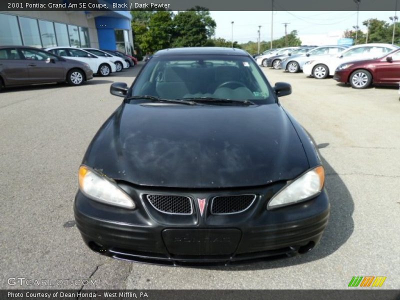 Black / Dark Pewter 2001 Pontiac Grand Am SE Coupe