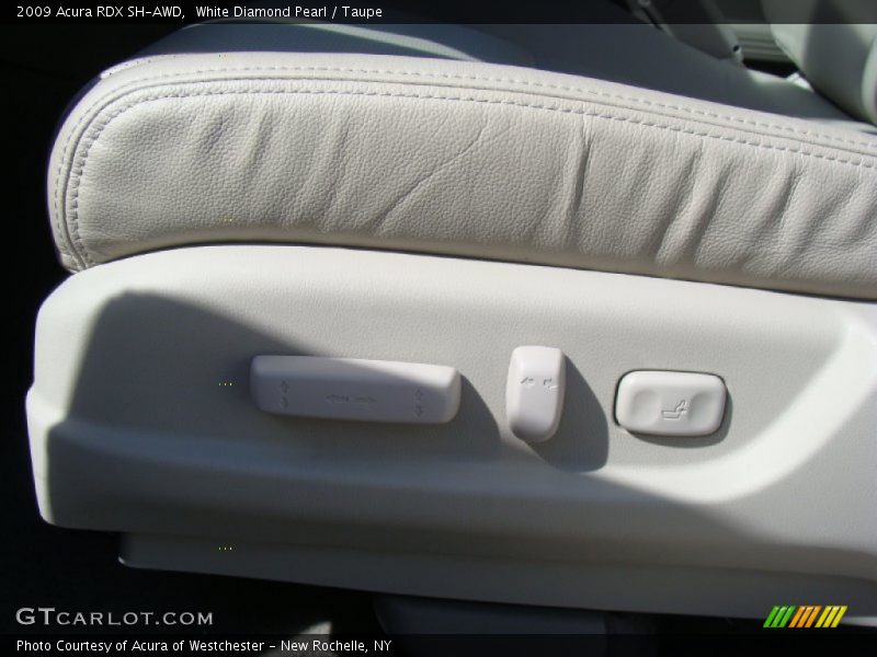 White Diamond Pearl / Taupe 2009 Acura RDX SH-AWD