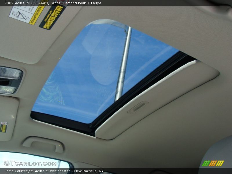 White Diamond Pearl / Taupe 2009 Acura RDX SH-AWD