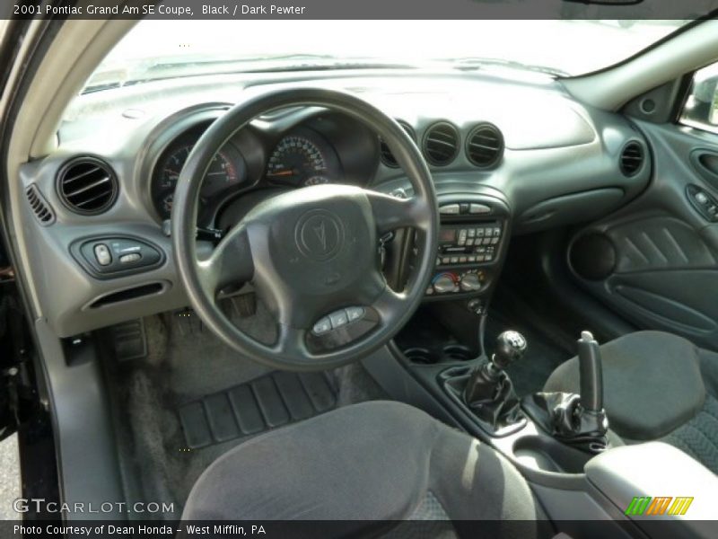 Black / Dark Pewter 2001 Pontiac Grand Am SE Coupe