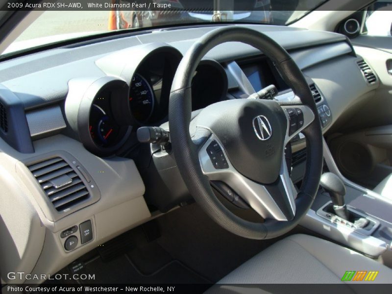 White Diamond Pearl / Taupe 2009 Acura RDX SH-AWD