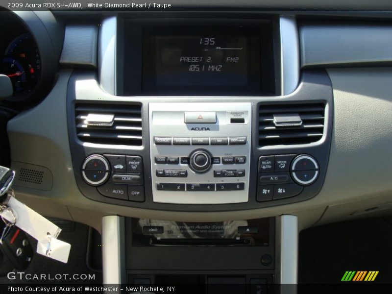 White Diamond Pearl / Taupe 2009 Acura RDX SH-AWD
