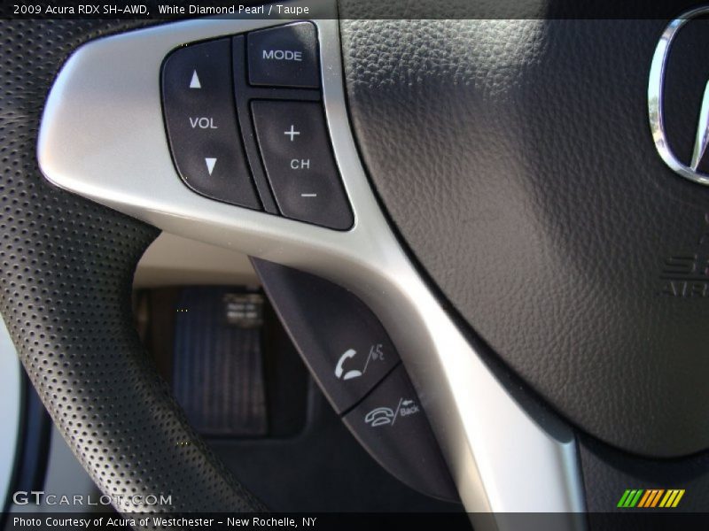White Diamond Pearl / Taupe 2009 Acura RDX SH-AWD