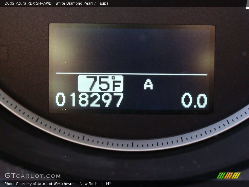 White Diamond Pearl / Taupe 2009 Acura RDX SH-AWD
