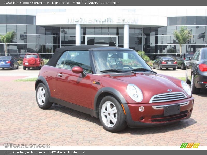 Nightfire Red Metallic / Gravity Tuscan Beige 2008 Mini Cooper Convertible
