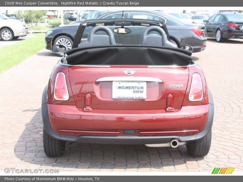 Nightfire Red Metallic / Gravity Tuscan Beige 2008 Mini Cooper Convertible
