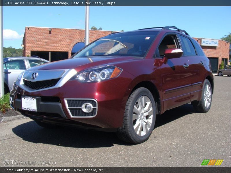 Basque Red Pearl / Taupe 2010 Acura RDX SH-AWD Technology