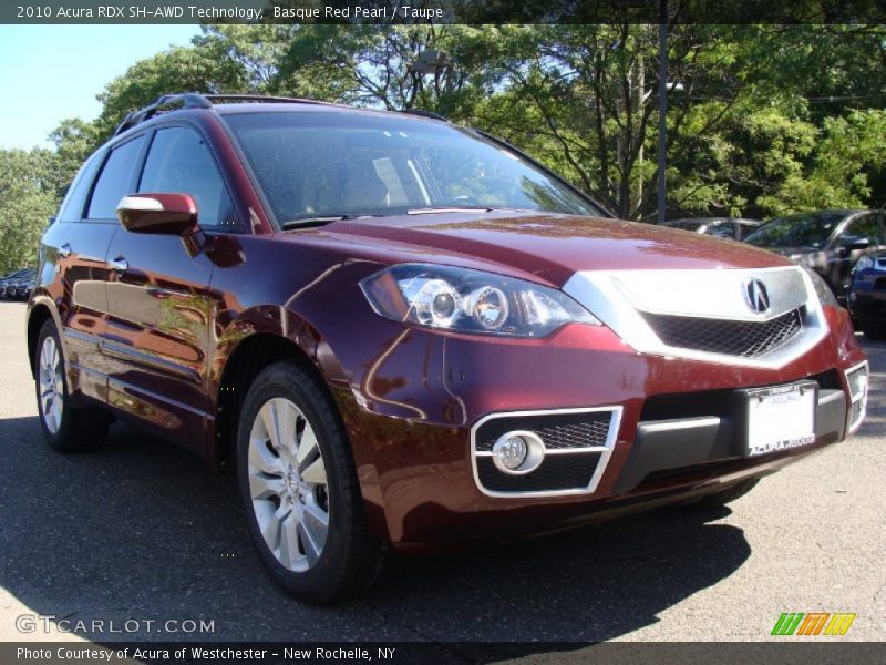 Basque Red Pearl / Taupe 2010 Acura RDX SH-AWD Technology