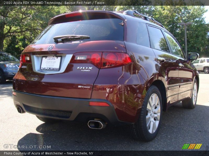 Basque Red Pearl / Taupe 2010 Acura RDX SH-AWD Technology