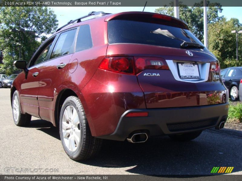 Basque Red Pearl / Taupe 2010 Acura RDX SH-AWD Technology