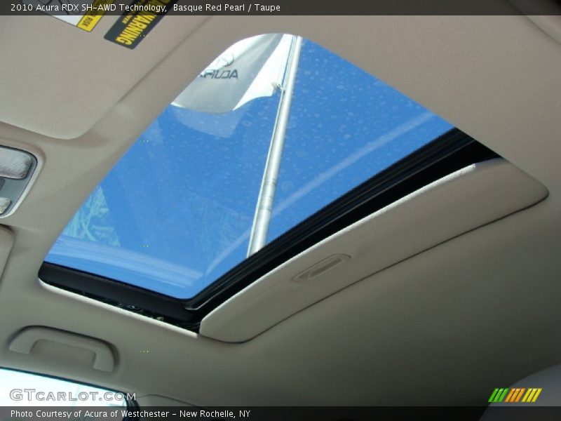Basque Red Pearl / Taupe 2010 Acura RDX SH-AWD Technology
