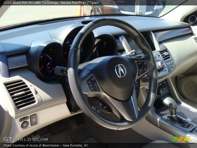 Basque Red Pearl / Taupe 2010 Acura RDX SH-AWD Technology
