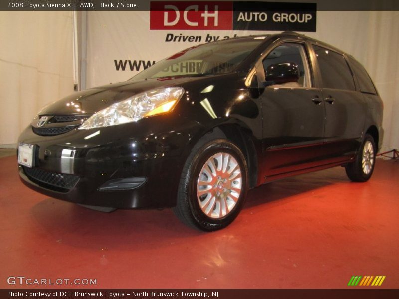 Black / Stone 2008 Toyota Sienna XLE AWD