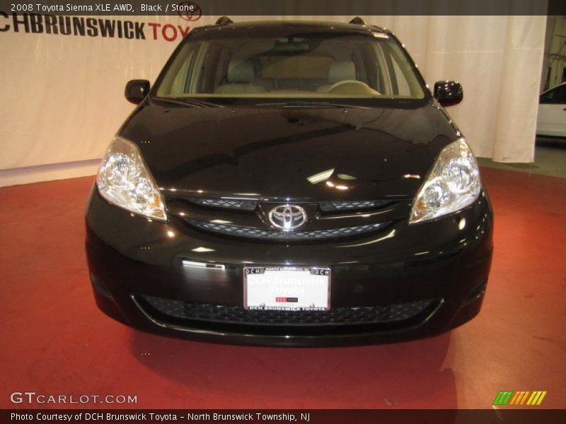 Black / Stone 2008 Toyota Sienna XLE AWD