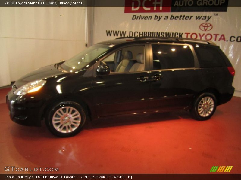 Black / Stone 2008 Toyota Sienna XLE AWD