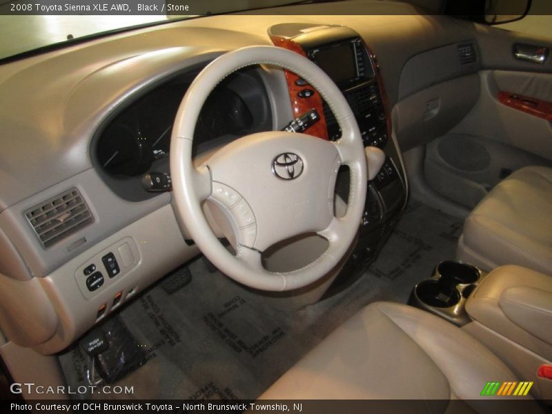 Black / Stone 2008 Toyota Sienna XLE AWD
