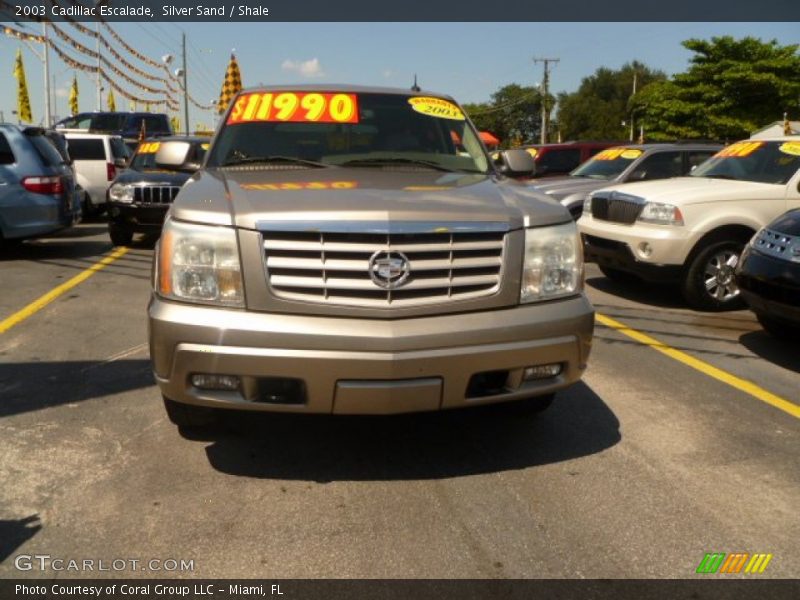 Silver Sand / Shale 2003 Cadillac Escalade
