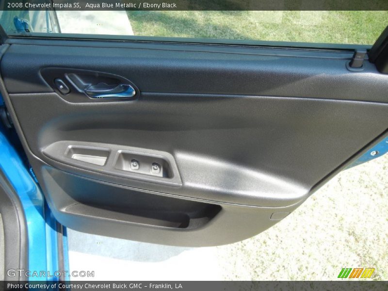 Aqua Blue Metallic / Ebony Black 2008 Chevrolet Impala SS