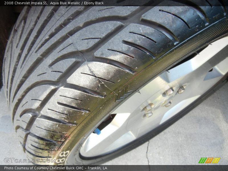 Aqua Blue Metallic / Ebony Black 2008 Chevrolet Impala SS