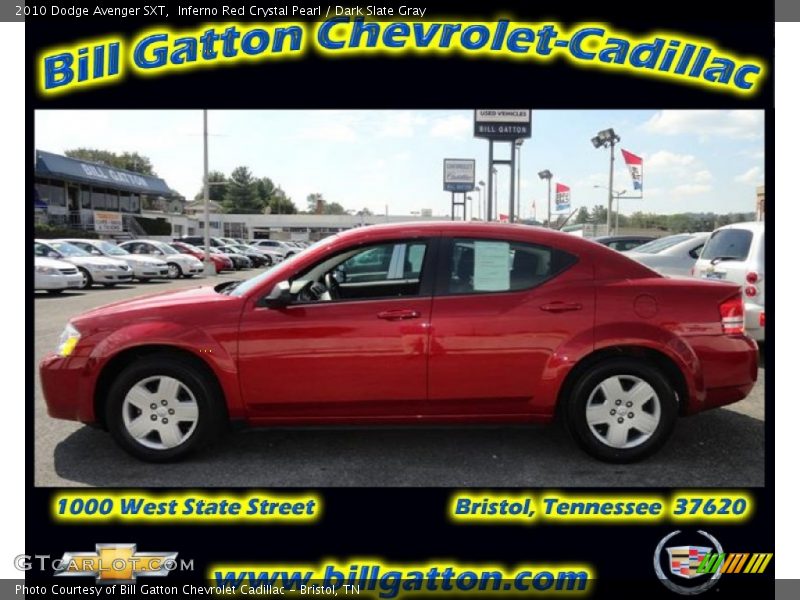 Inferno Red Crystal Pearl / Dark Slate Gray 2010 Dodge Avenger SXT