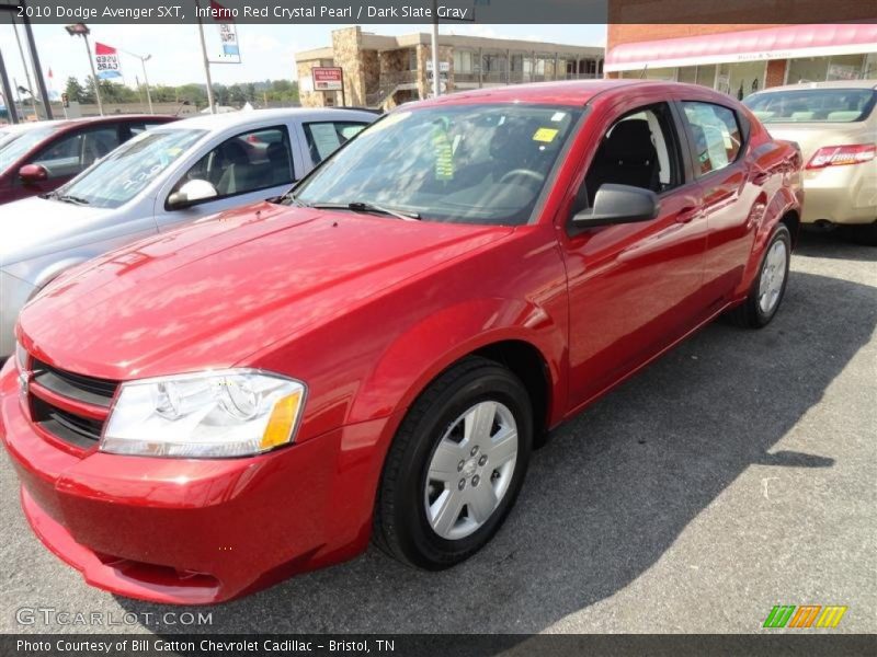 Inferno Red Crystal Pearl / Dark Slate Gray 2010 Dodge Avenger SXT