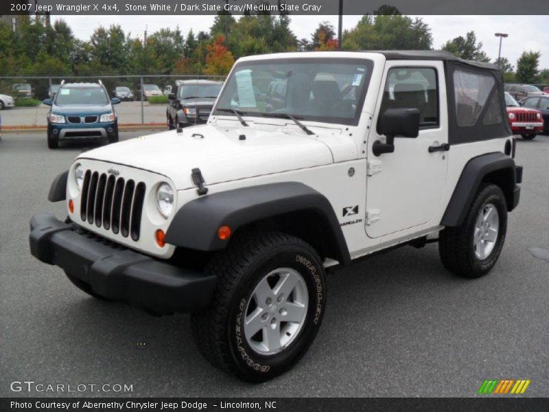 Stone White / Dark Slate Gray/Medium Slate Gray 2007 Jeep Wrangler X 4x4