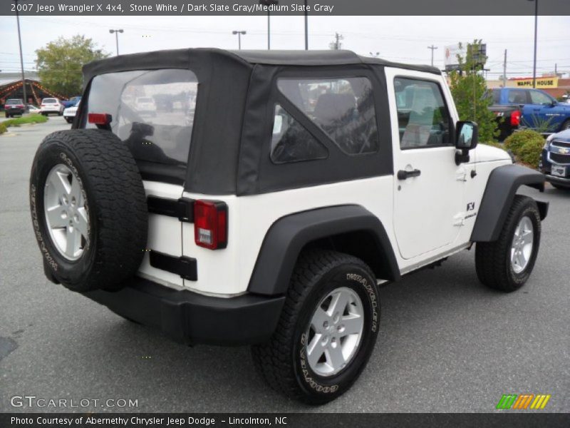 Stone White / Dark Slate Gray/Medium Slate Gray 2007 Jeep Wrangler X 4x4