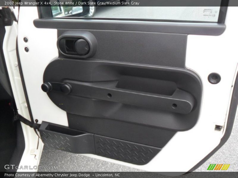 Stone White / Dark Slate Gray/Medium Slate Gray 2007 Jeep Wrangler X 4x4