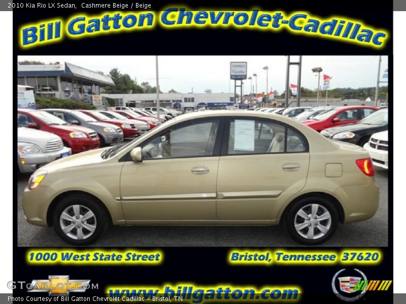 Cashmere Beige / Beige 2010 Kia Rio LX Sedan