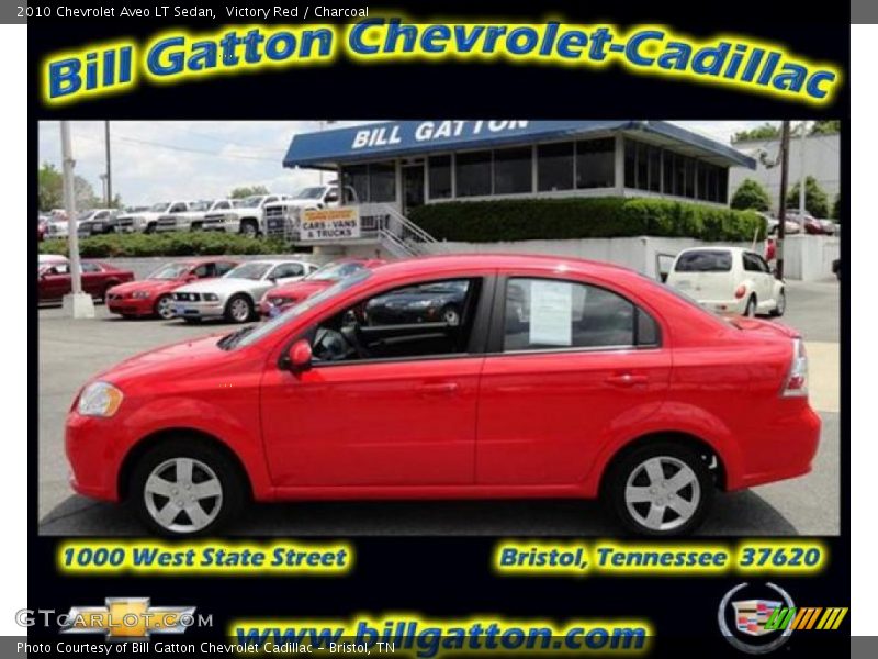 Victory Red / Charcoal 2010 Chevrolet Aveo LT Sedan