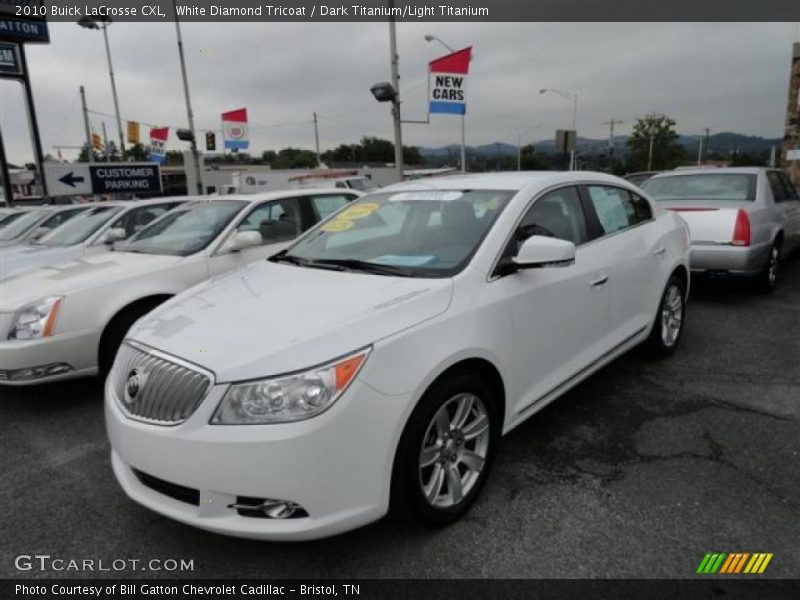 White Diamond Tricoat / Dark Titanium/Light Titanium 2010 Buick LaCrosse CXL