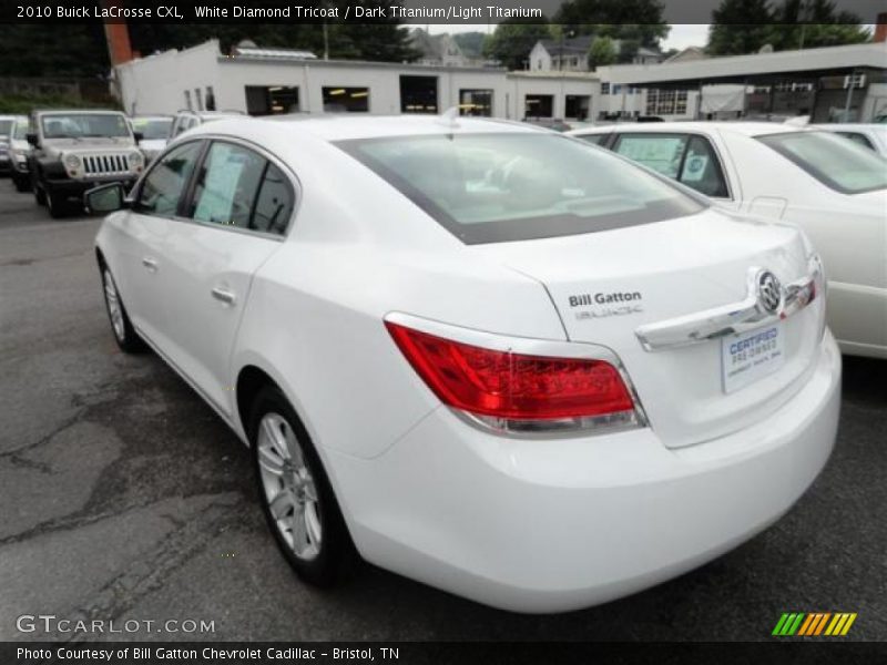 White Diamond Tricoat / Dark Titanium/Light Titanium 2010 Buick LaCrosse CXL
