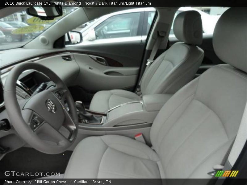 White Diamond Tricoat / Dark Titanium/Light Titanium 2010 Buick LaCrosse CXL