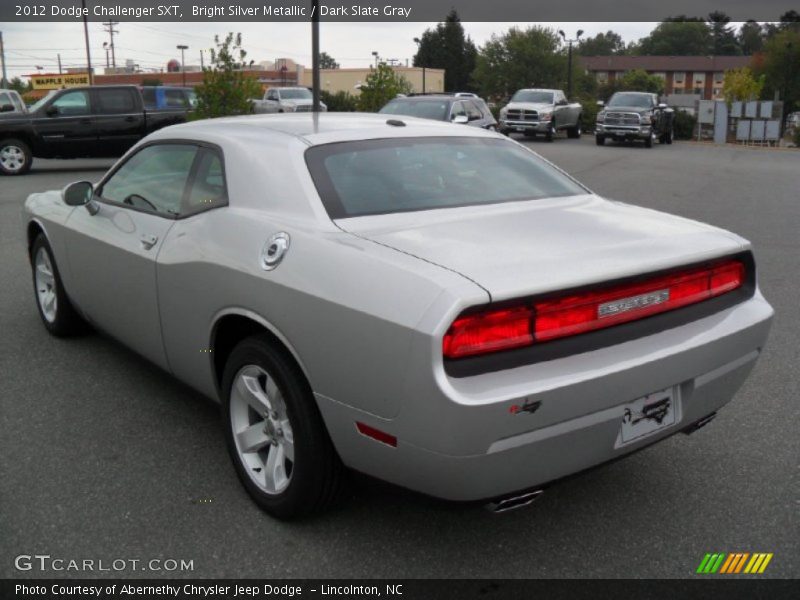 Bright Silver Metallic / Dark Slate Gray 2012 Dodge Challenger SXT