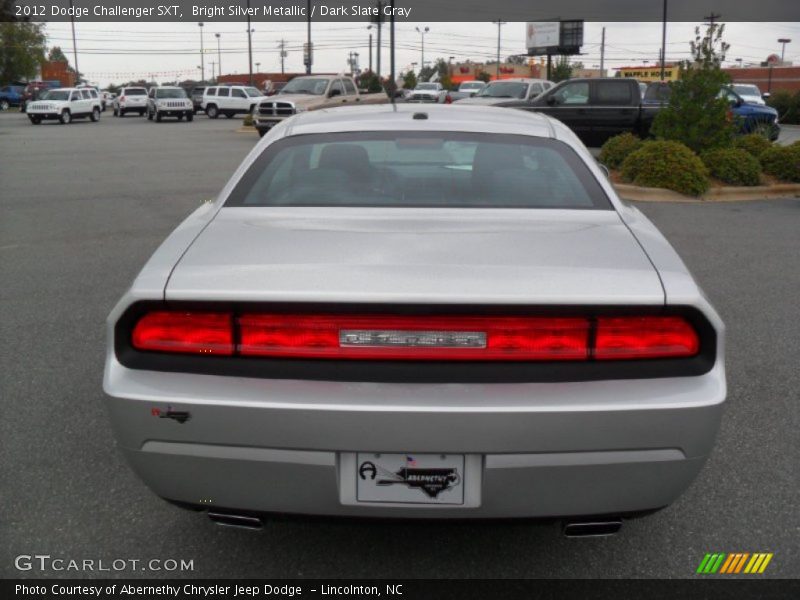 Bright Silver Metallic / Dark Slate Gray 2012 Dodge Challenger SXT