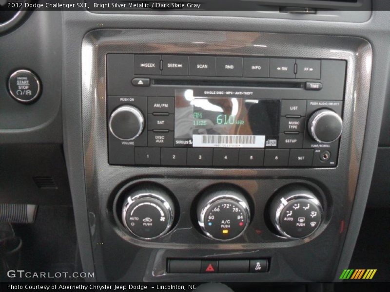 Bright Silver Metallic / Dark Slate Gray 2012 Dodge Challenger SXT